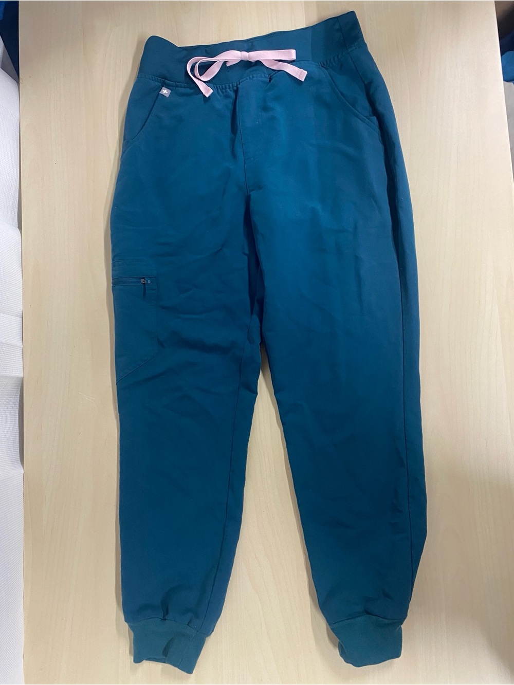 FIGS Zamora Jogger Scrub Pants Teal Small Petite SP
